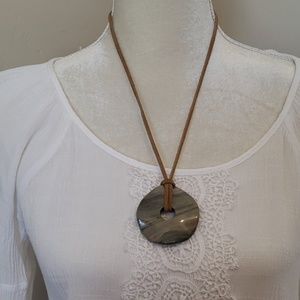 Natural stone pendant